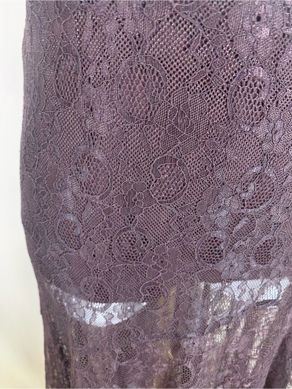 Ronny Kobo Chase Lace Maxi Skirt Espresso Brown Small - Picture 2 of 12